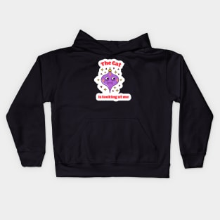 Scared of the Cat Ornament Kids Hoodie